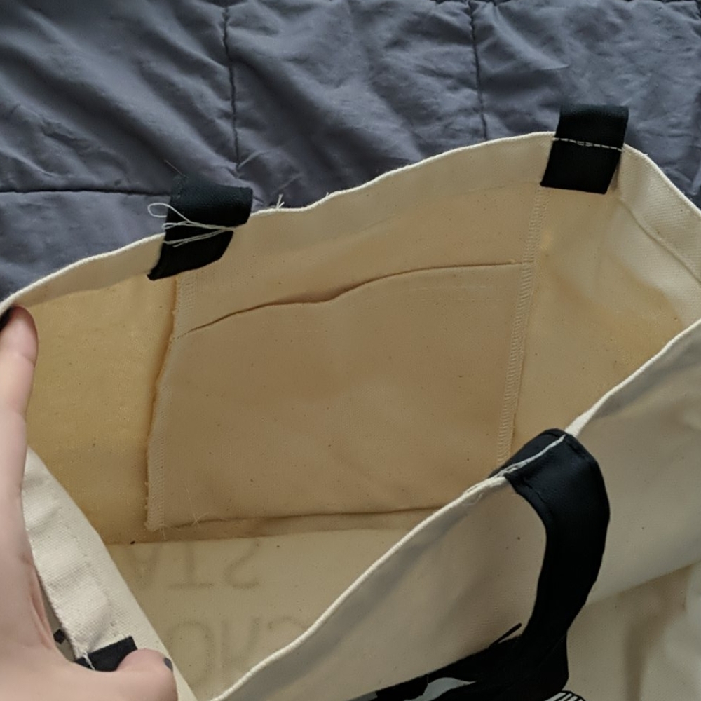 Bookstore cat tote bag - Picture 3 of 5